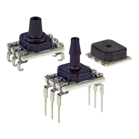 Honeywell Piezoresistive Sensor, Gage, 0Psi Min, 5Psi Max, 0.25%, Rectangular, Through Hole Mount ABPDANT005PGAA5